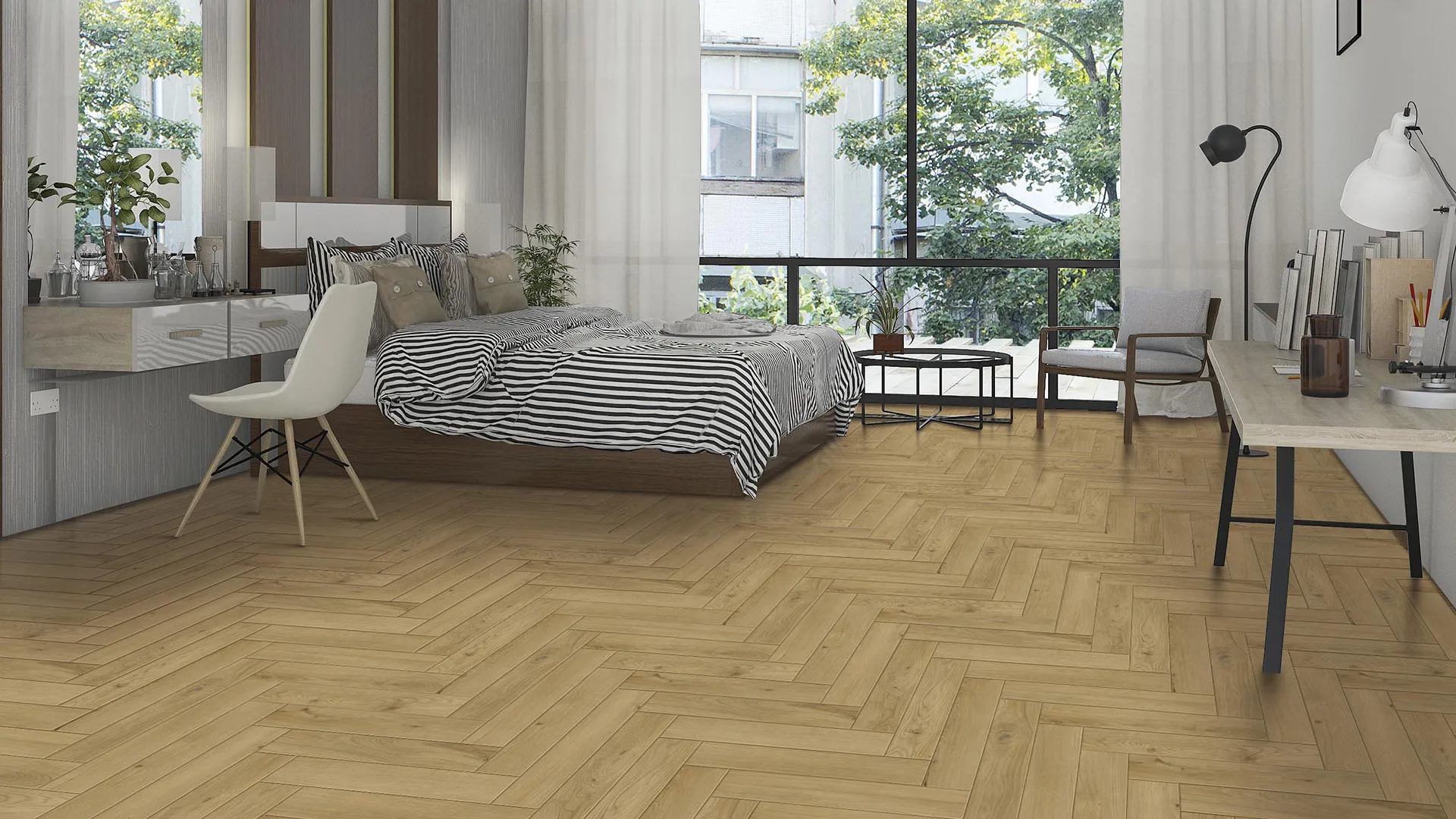 Кварцвинил Craft Core Wood Parhir Красный дуб фьорда