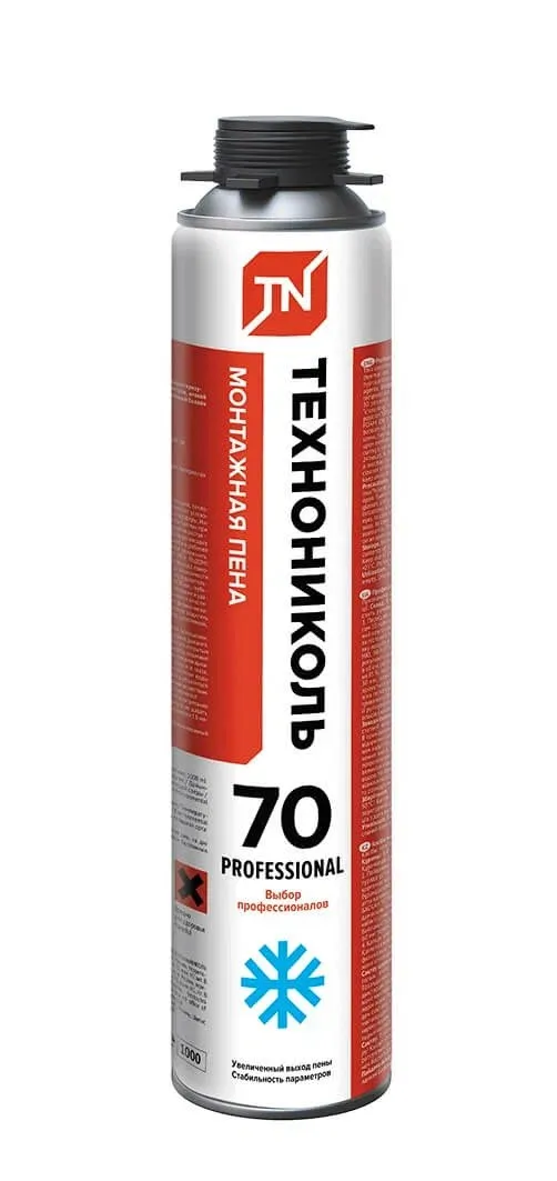 Пена монтажная Технониколь  ЗИМНЯЯ  70 PROFESSIONAL 1000мл
