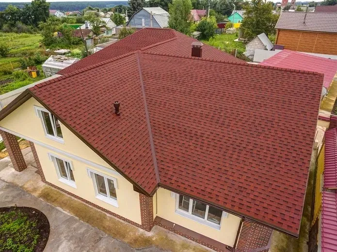 Черепица многослойная  Фазенда  Красный  2,6 м2/упак