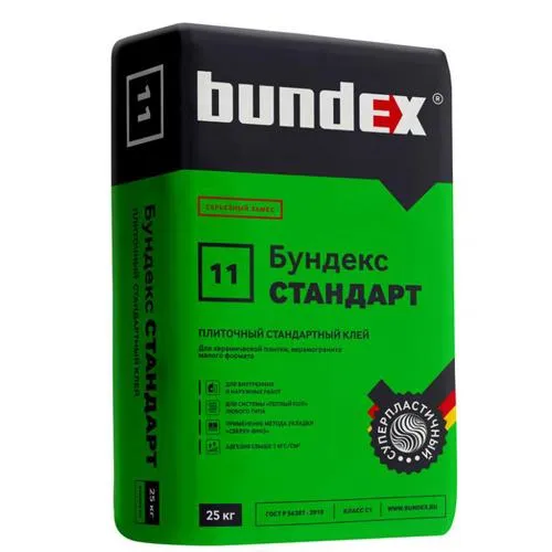 Клей плиточный 11 "Бундекс Стандарт" (25кг)  (48 шт/паллета)