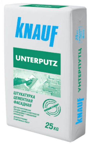 Штукатурка цементная фасадная Кнауф Унтерпутц 25 кг