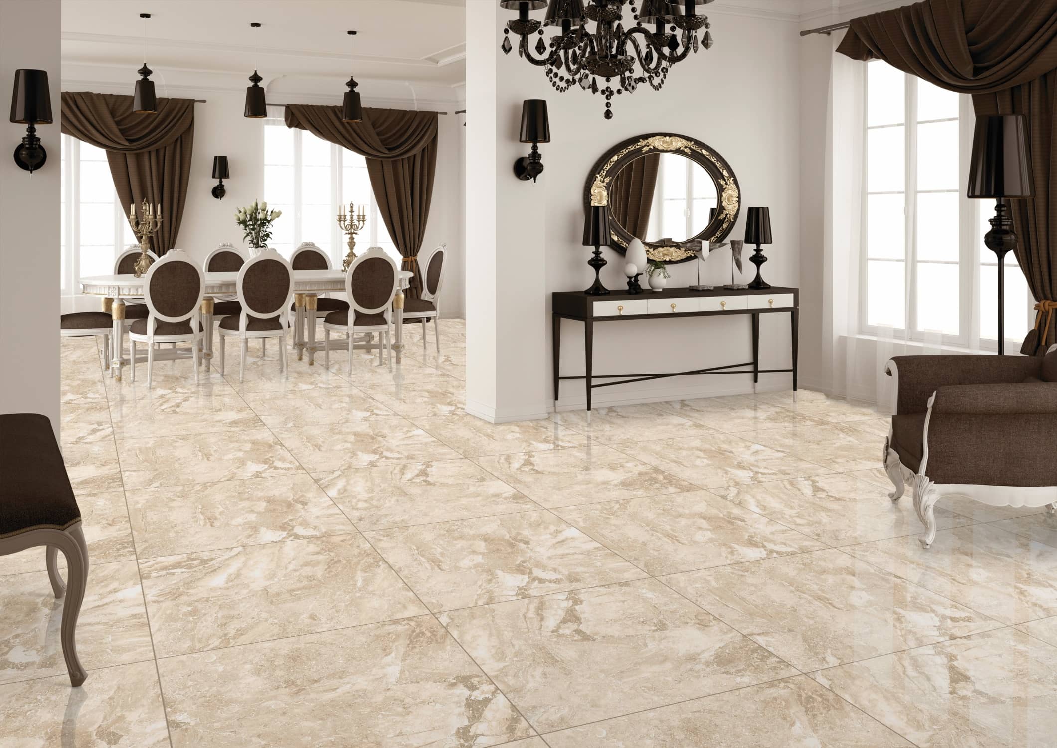 Керамогранит Primavera Brecia Ivory