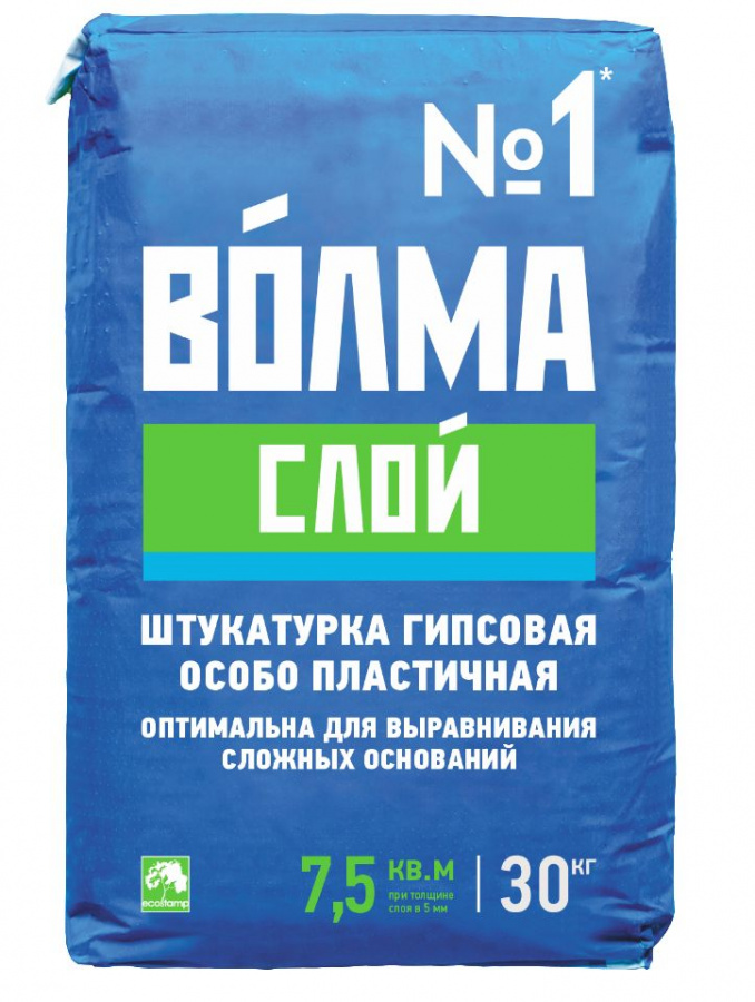 Штукатурка гипсовая «Волма-Слой» Мешок 30кг