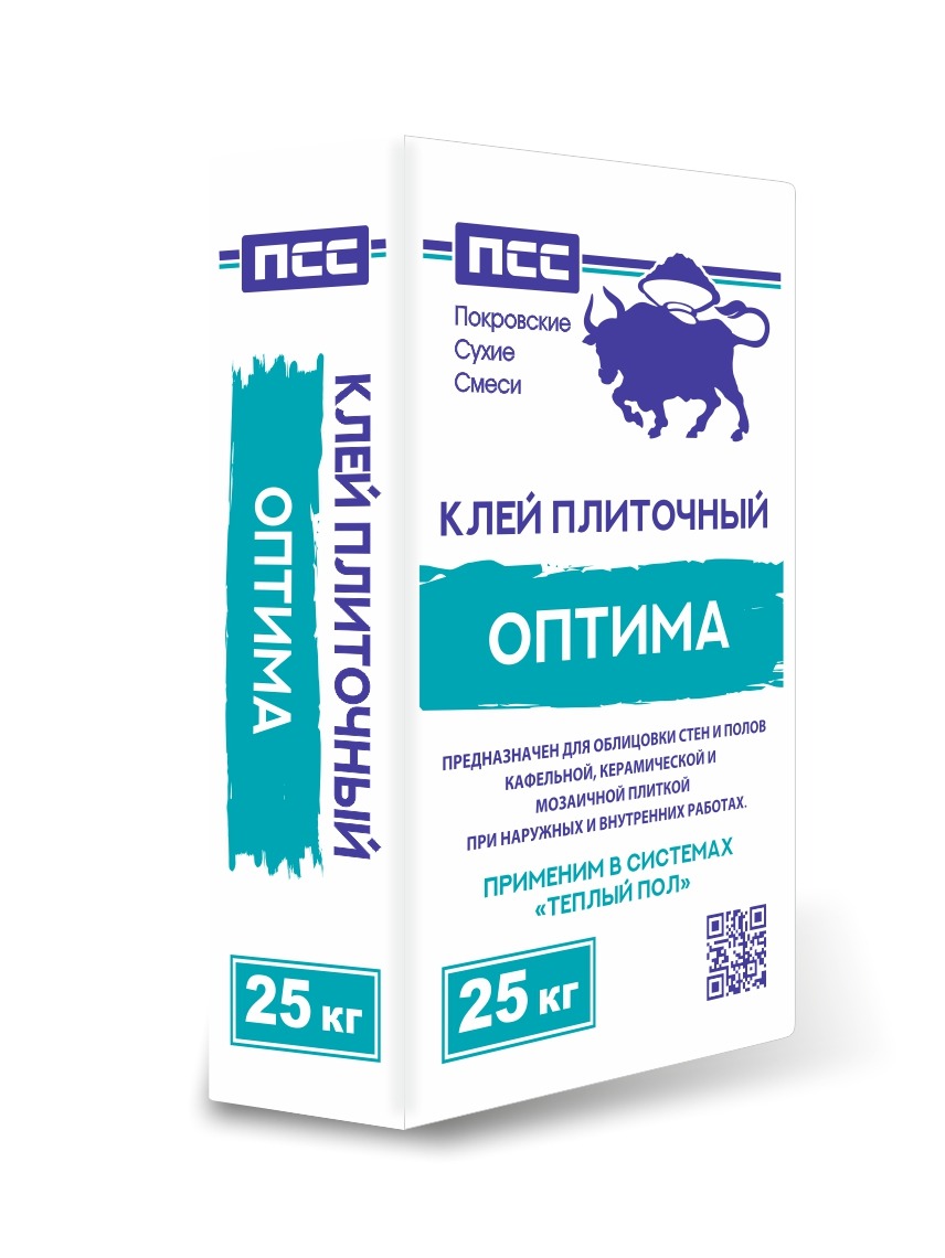 Клей плиточный ПСС Оптима (25кг) (48шт/паллета)