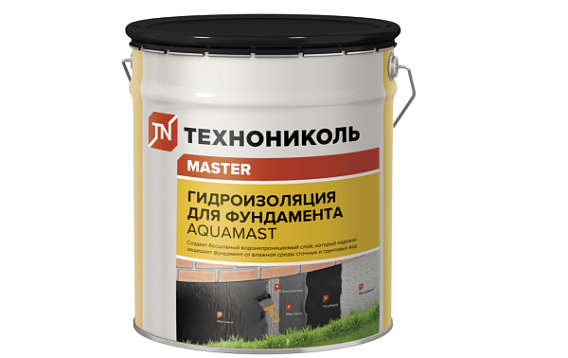 Мастика битумная AquaMast (18кг) (Гидроизоляция д/фундамента)Технониколь