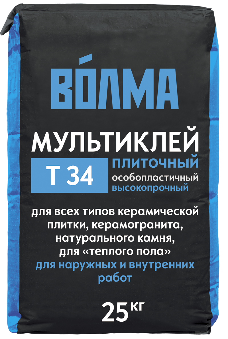 Клей плиточный Волма Мультиклей 25кг (56 шт/паллета)