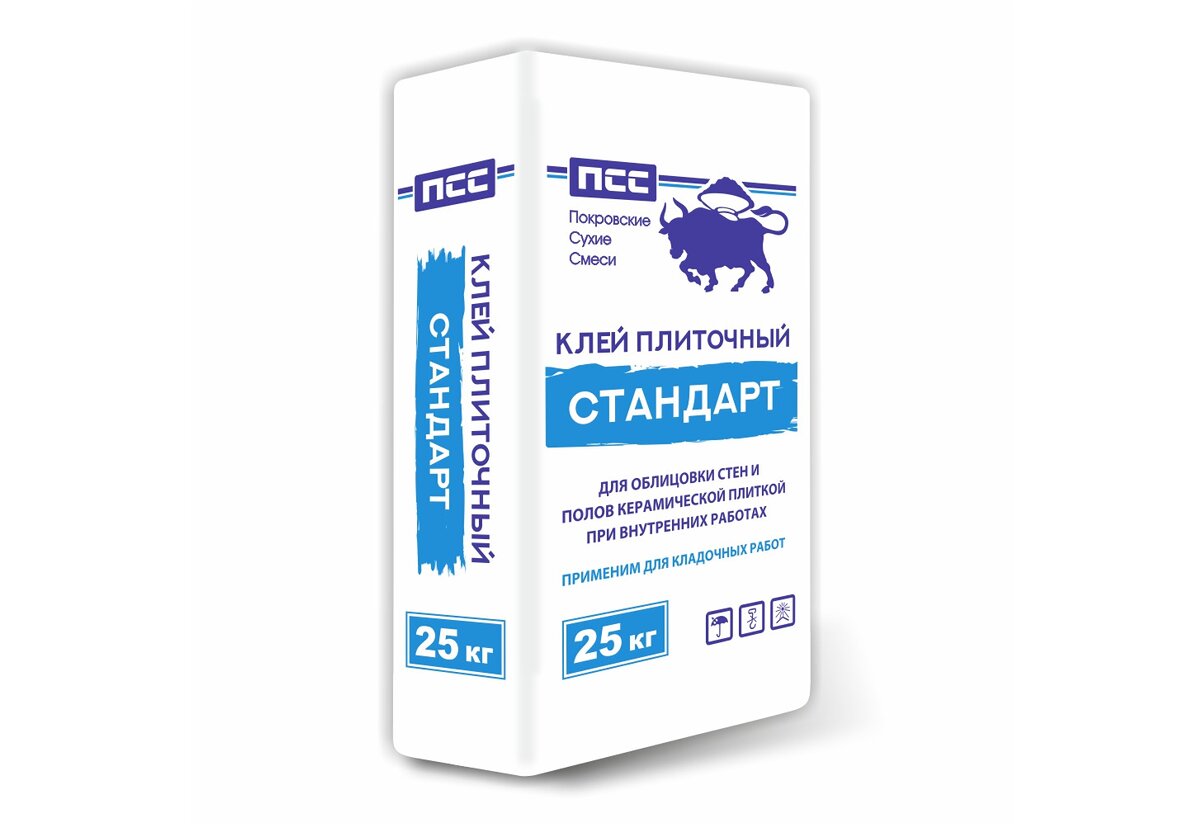 Клей плиточный ПСС Стандарт (25кг) (48шт/паллета)