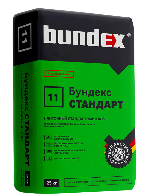 Клей плиточный "Бундекс Стандарт" 