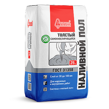 Наливной пол толстый (30-80мм) 25 кг Старатели (63 шт/паллета)