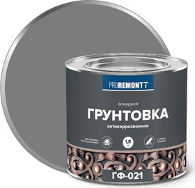 Грунт ГФ-021 PROREMONTT серый 1,8кг Л-С /0006600/