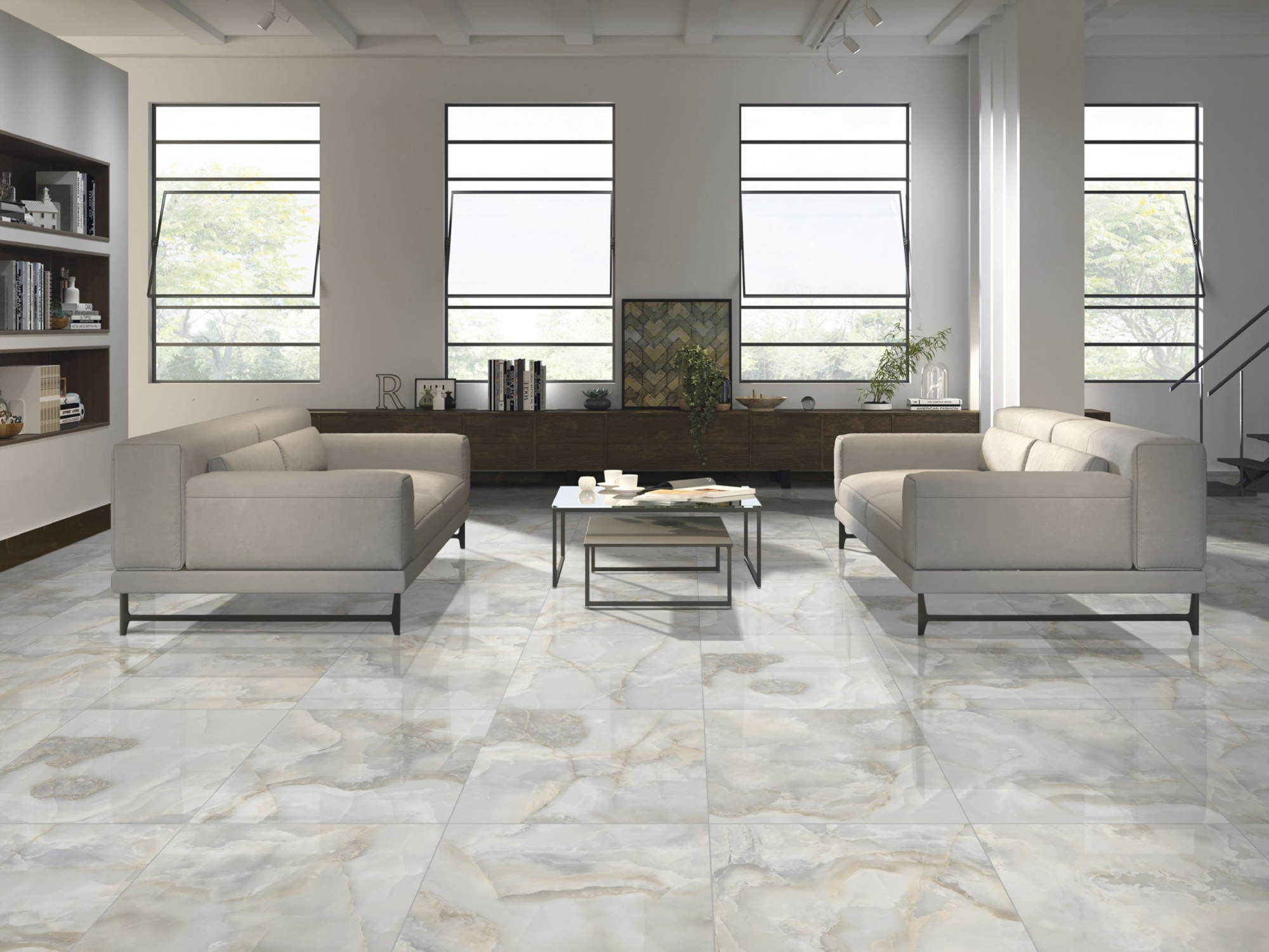 Керамогранит Primavera Honey Onyx Gris 
