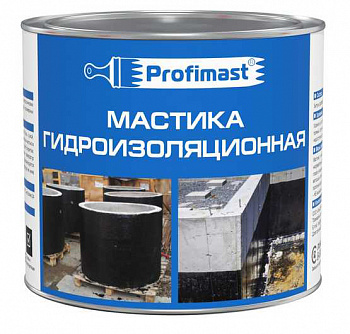 Мастика PROFIMAST гидроизоляционная (2л/1.8кг/металл)
