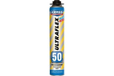 Пена монтажная KRASS ULTRAFLEX 50 проф. всесезонная 700мл/0005280/ под пистолет
