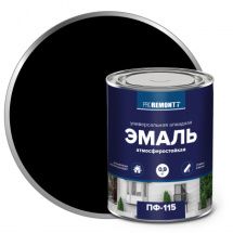 Эмаль "Проремонт" ПФ-115 0,9 кг черная/0006684/