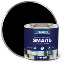 Эмаль "Проремонт" ПФ-115 1,9 кг черная/0006686/