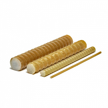 Арматура стеклопластиковая ф 12 ТУ 328392-31938-2012 ( бухта 50 м.п.) (жёлтая)