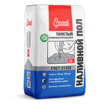 Наливной пол толстый (30-80мм) 25 кг Старатели (63 шт/паллета)