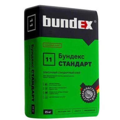 Клей плиточный 11 "Бундекс Стандарт" (25кг)  (48 шт/паллета)