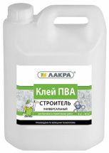 Клей ПВА "Лакра" 10 кг. универсальный Строитель /0007840/